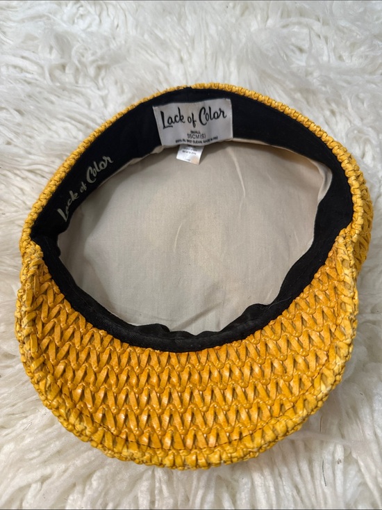Lack Of Color Mustard Woven Baker Boy Cap small